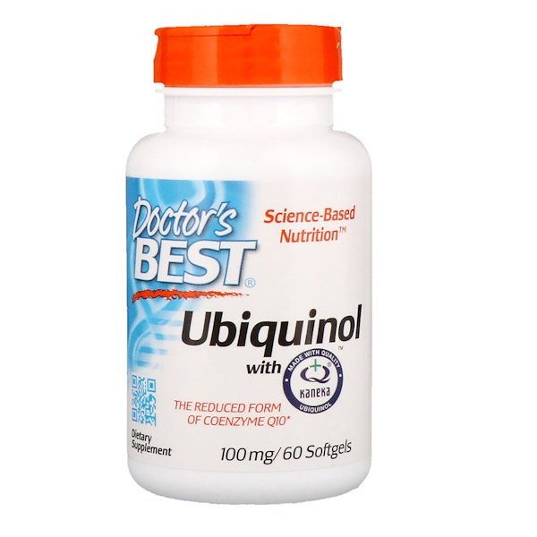 Doctor's Best, Ubiquinol with Kaneka, 100 mg, 60 Softgels