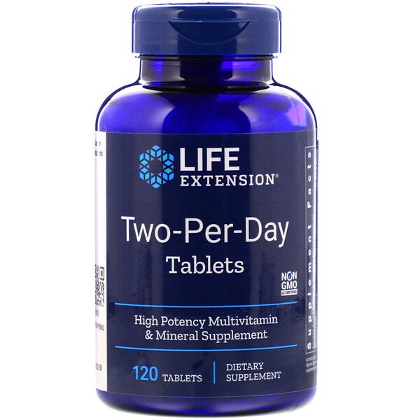 Life Extension, Two-Per-Day Tablets, 120 Tablets