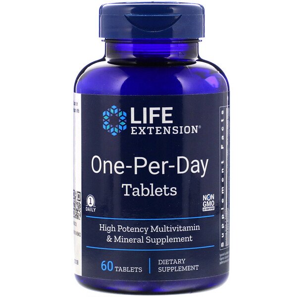 Life Extension, One-Per-Day Tablets, 60 Tablets