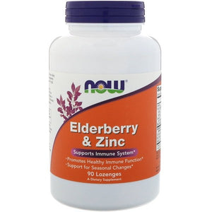 Now Foods, Elderberry & Zinc, 90 Lozenges