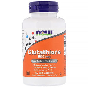 Now Foods, Glutathione, 500 mg, 60 Veg Capsules