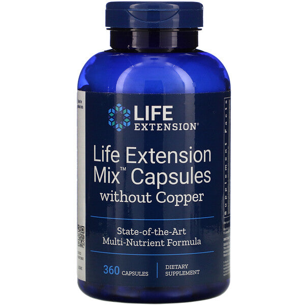 Life Extension, Mix Capsules without Copper, 360 Capsules