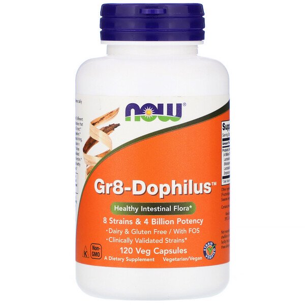 Now Foods, Gr8-Dophilus, 120 Veg Capsules