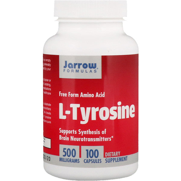 Jarrow Formulas, L-Tyrosine, 500 mg, 100 Capsules