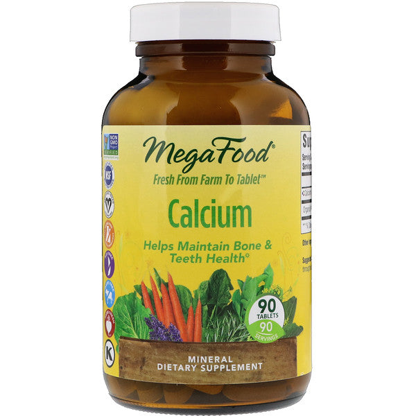 MegaFood, Calcium, 90 Tablets