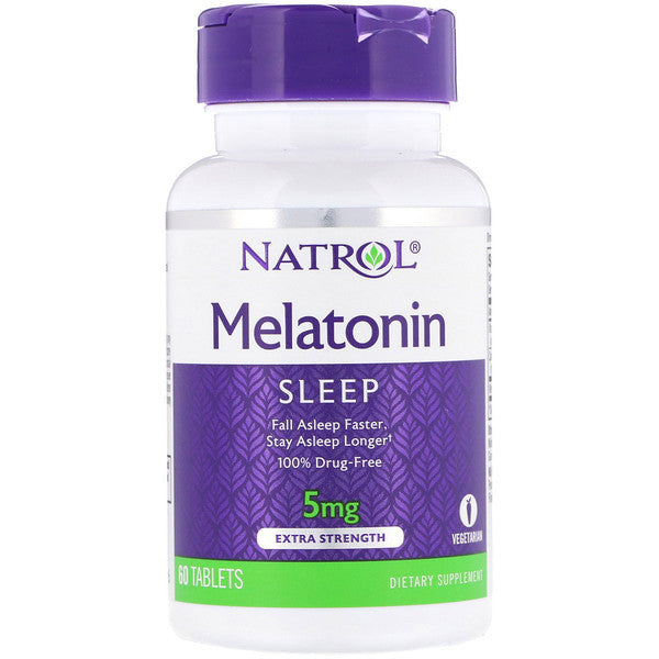 Natrol, Melatonin, Extra Strength, 5 mg, 60 Tablets