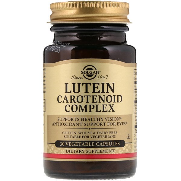 Solgar, Lutein Carotenoid Complex, 30 Vegetable Capsules