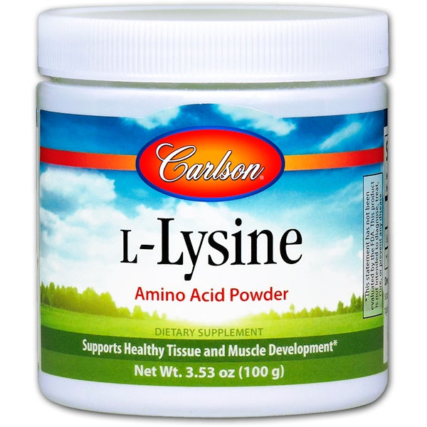 Carlson Labs, L-Lysine, Amino Acid Powder, 3.53 oz (100 g)