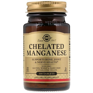 Solgar, Chelated Manganese, 100 Tablets