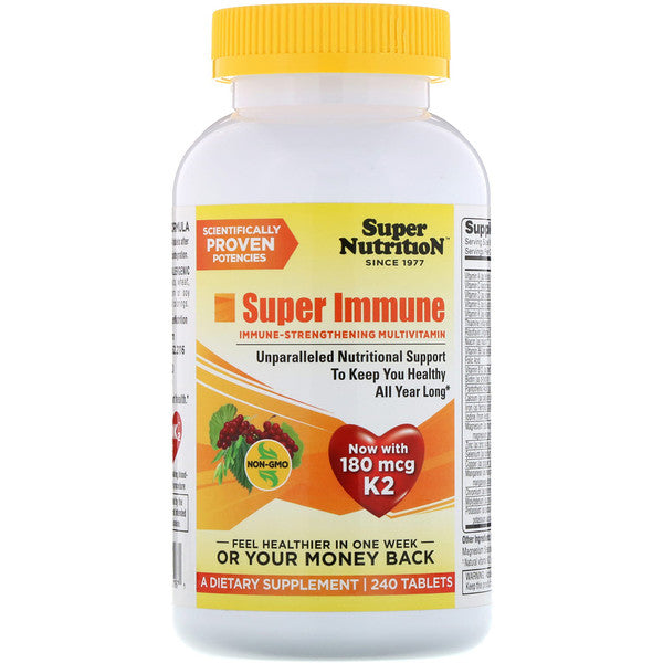 Super Nutrition, Super Immune, Immune-Strengthening Multivitamin, 240 Tablets