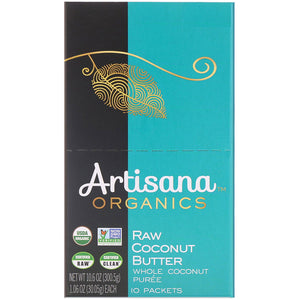 Artisana, Organics, Raw Coconut Butter, 10 Packets, 1.06 oz (30.05 g) Each