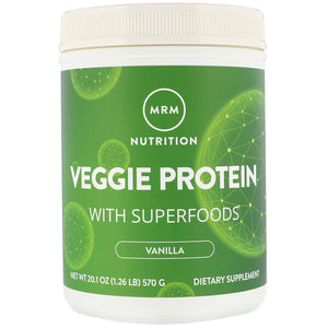 MRM, Nutrition, Veggie Protein with Superfoods, Vanilla, 20.1 oz (570 g)