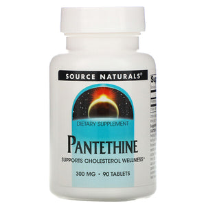 Source Naturals, Pantethine, 300 mg, 90 Tablets