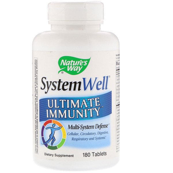 Nature's Way, System Well, Ultimate Immunity, 180 Tablets