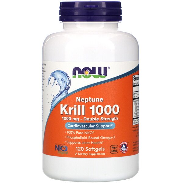 Now Foods, Neptune Krill 1000, 1,000 mg, 120 Softgels