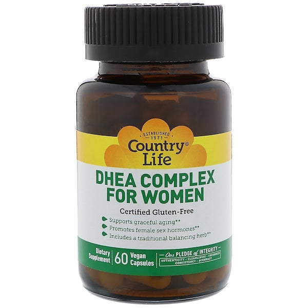 Country Life, DHEA Complex for Women, 60 Vegan Capsules