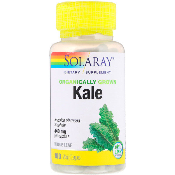 Solaray, Organically Grown Kale, 440 mg, 100 VegCaps