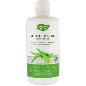 Nature's Way, Aloe Vera, Leaf Juice, 33.8 fl oz (1 Liter)