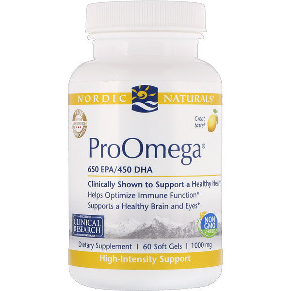 Nordic Naturals, ProOmega, Lemon, 1,000 mg, 60 Soft Gels