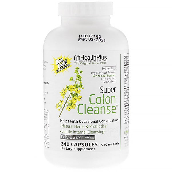 Health Plus, Super Colon Cleanse, 530 mg, 240 Capsules