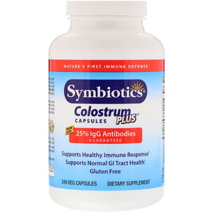 Symbiotics, Colostrum Plus, 240 Veg Capsules