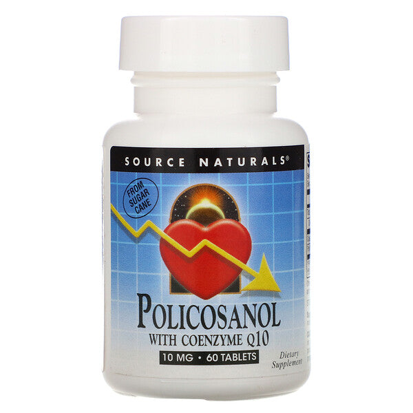 Source Naturals, Policosanol with Coenzyme Q10, 10 mg, 60 Tablets