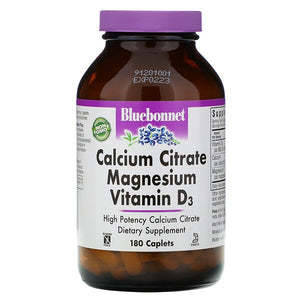 Bluebonnet Nutrition, Calcium Citrate Magnesium Vitamin D3, 180 Caplets