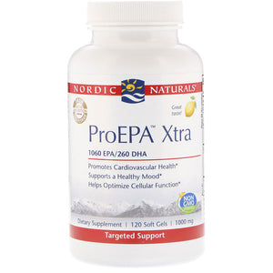 Nordic Naturals, ProEPA Xtra, Lemon, 1,000 mg, 120 Soft Gels