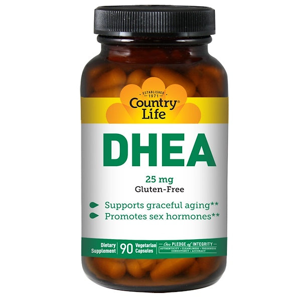 Country Life, DHEA, 25 mg, 90 Vegetarian Capsules