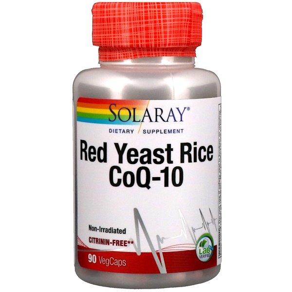 Solaray, Red Yeast Rice CoQ-10, 90 VegCaps