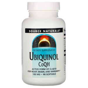 Source Naturals, Ubiquinol CoQH, 100 mg, 90 Softgels