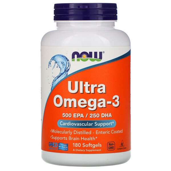 Now Foods, Ultra Omega-3, 180 Softgels