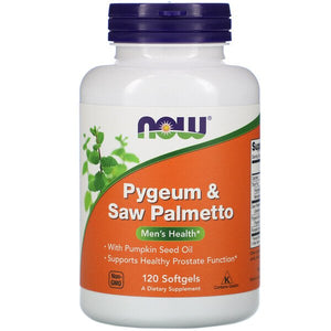 Now Foods, Pygeum & Saw Palmetto, 120 Softgels