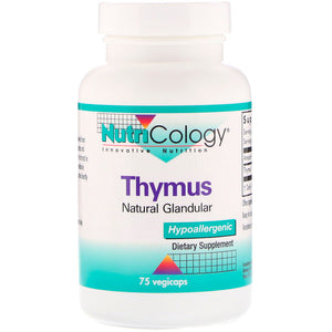 Nutricology, Thymus, 75 Vegicaps