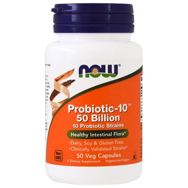 Now Foods, Probiotic-10, 50 Billion, 50 Veg Capsules