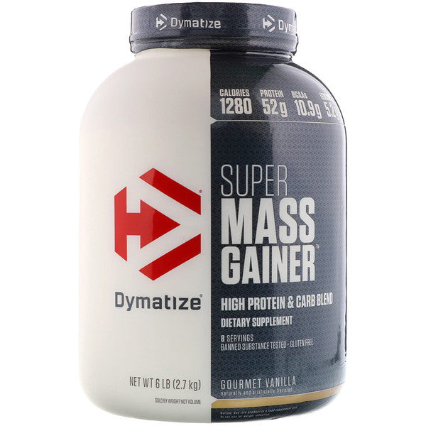 Dymatize Nutrition, Super Mass Gainer, Gourmet Vanilla, 6 lbs (2.7 kg)