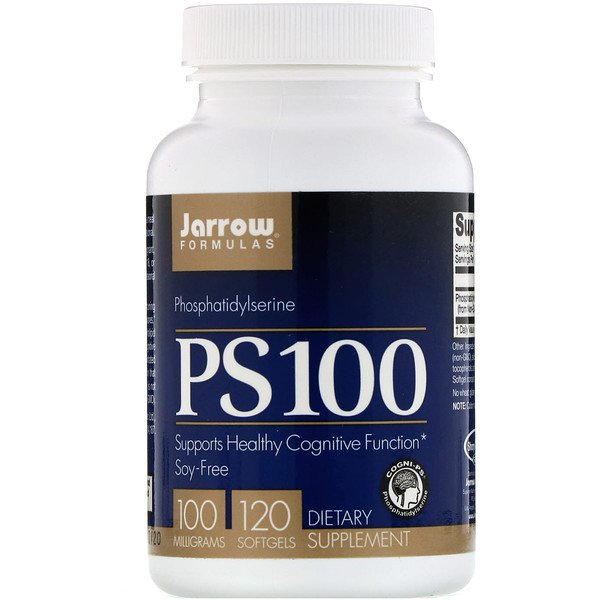 Jarrow Formulas, PS 100, Phosphatidylserine, 100 mg, 120 Softgels