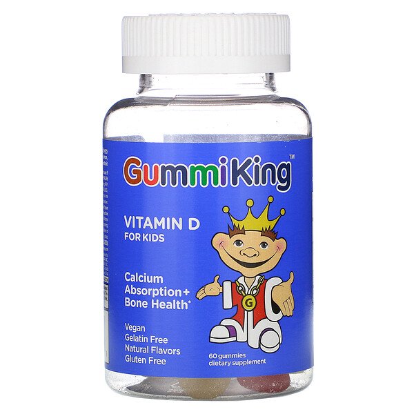 GummiKing, Vitamin D for Kids, 60 Gummies