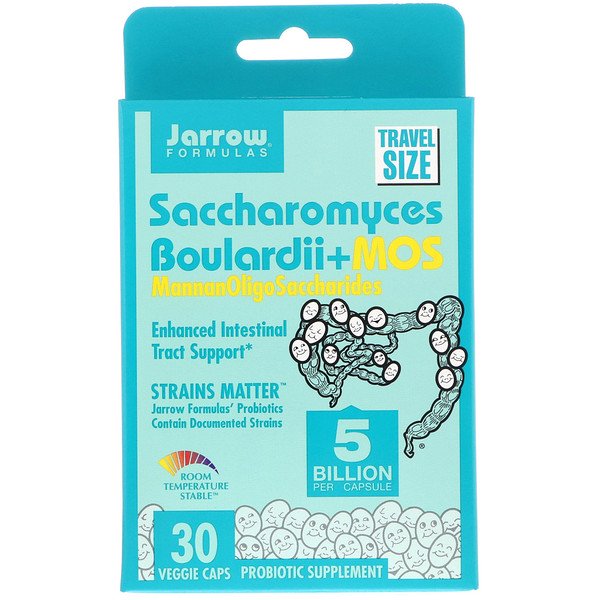 Jarrow Formulas, Saccharomyces Boulardii + MOS, 5 Billion, 30 Capsules