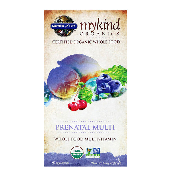 Garden of Life, MyKind Organics, Prenatal Multi, 180 Vegan Tablets