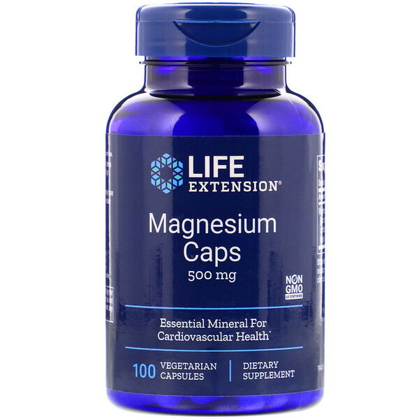 Life Extension, Magnesium Caps, 500 mg, 100 Vegetarian Capsules