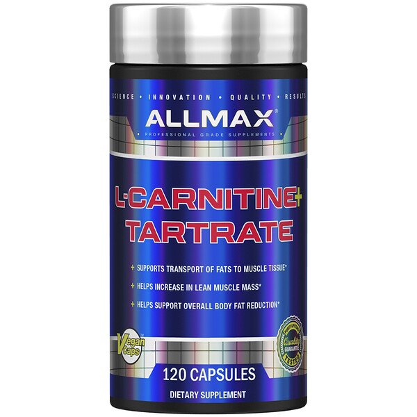 ALLMAX Nutrition, L-Carnitine + Tartrate, 120 Capsules