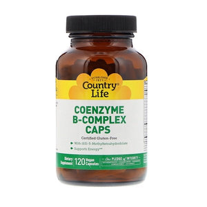 Country Life, Coenzyme B-Complex Caps, 120 Vegan Capsules