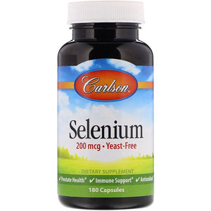 Carlson Labs, Selenium, 200 mcg, 180 Capsules