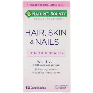 Nature's Bounty, Hair, Skin & Nails, 60 Coated Caplets