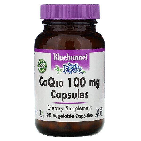 Bluebonnet Nutrition, CoQ10, 100 mg, 90 Veggie Caps