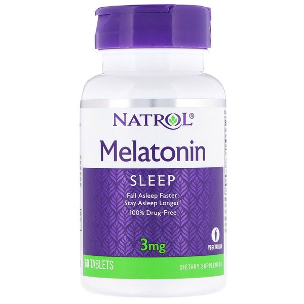 Natrol, Melatonin, 3 mg, 60 Tablets