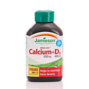 Jamieson Mega-Calcium Vitamin D3 400Iu 120pcs