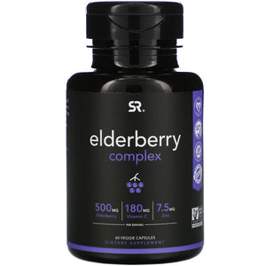 Sports Research, Elderberry Complex, 60 Veggie Capsules