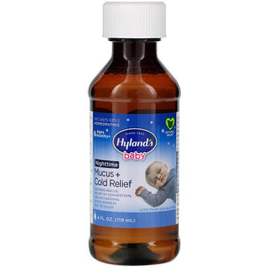 Hyland's, Baby, Nighttime Mucus + Cold Relief, Ages 6 Months+, 4 fl oz (118 ml)